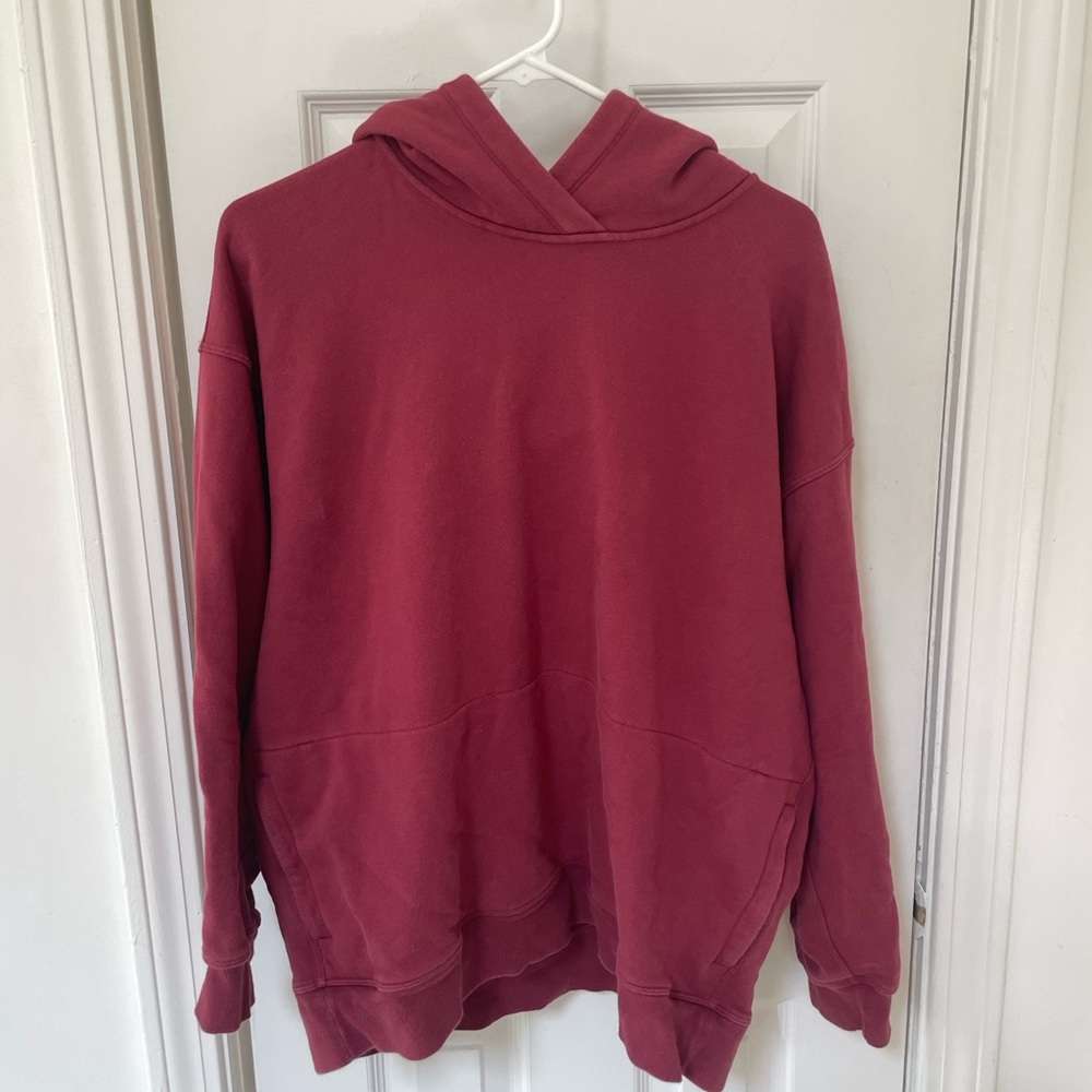 lululemon red oversized hoodie